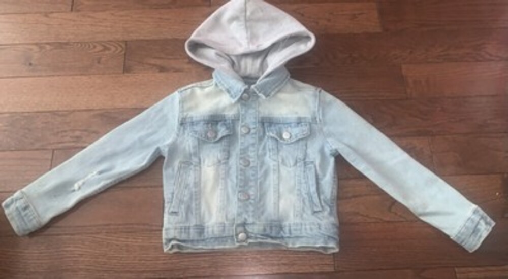 Kids Unisex Hoodie‎ Jean Jacket Size 4T - Picture 2 of 4